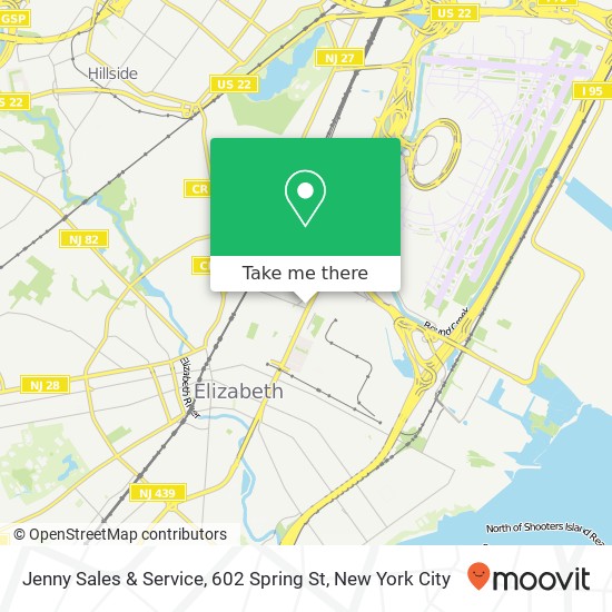 Mapa de Jenny Sales & Service, 602 Spring St