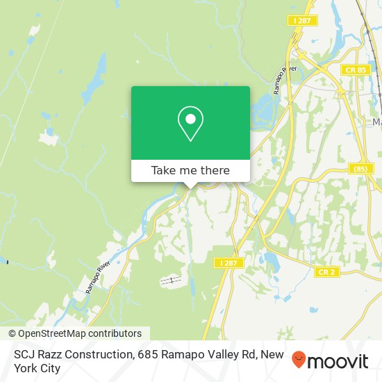SCJ Razz Construction, 685 Ramapo Valley Rd map