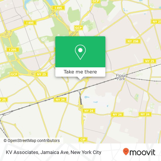 Mapa de KV Associates, Jamaica Ave