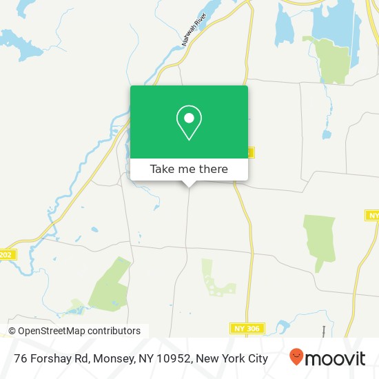 Mapa de 76 Forshay Rd, Monsey, NY 10952