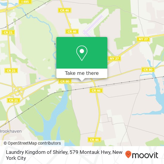 Laundry Kingdom of Shirley, 579 Montauk Hwy map