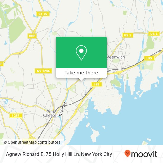 Mapa de Agnew Richard E, 75 Holly Hill Ln