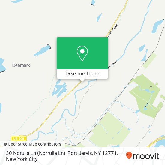 30 Norulla Ln (Norrulla Ln), Port Jervis, NY 12771 map