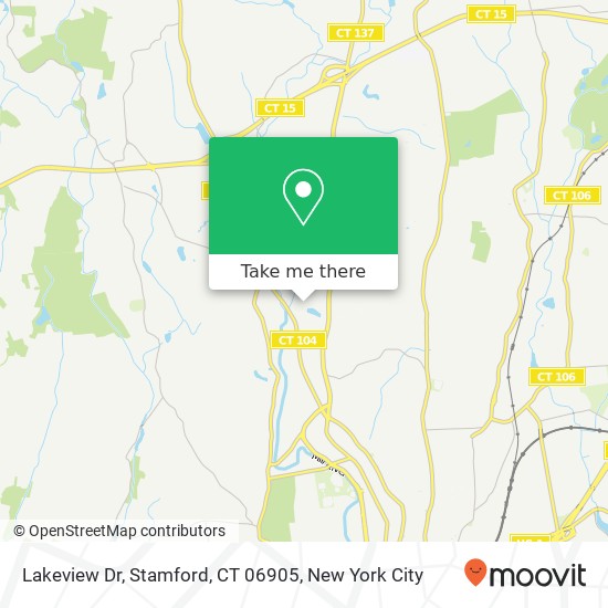 Mapa de Lakeview Dr, Stamford, CT 06905
