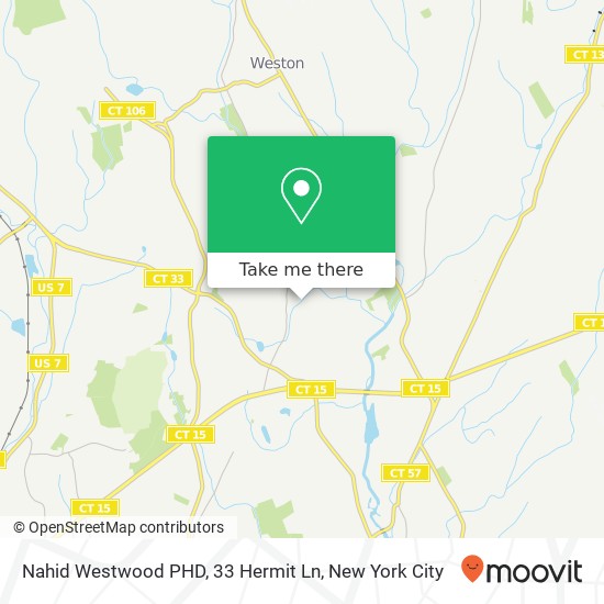 Mapa de Nahid Westwood PHD, 33 Hermit Ln