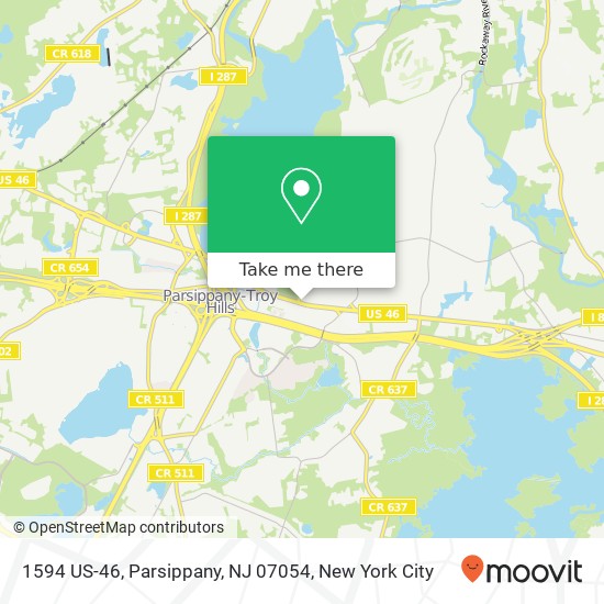 Mapa de 1594 US-46, Parsippany, NJ 07054