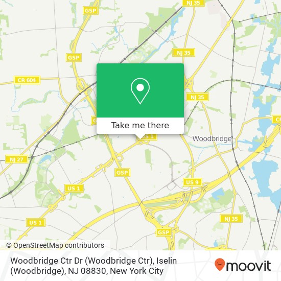 Woodbridge Ctr Dr (Woodbridge Ctr), Iselin (Woodbridge), NJ 08830 map