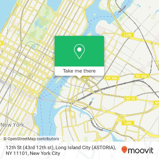 12th St (43rd 12th st), Long Island City (ASTORIA), NY 11101 map