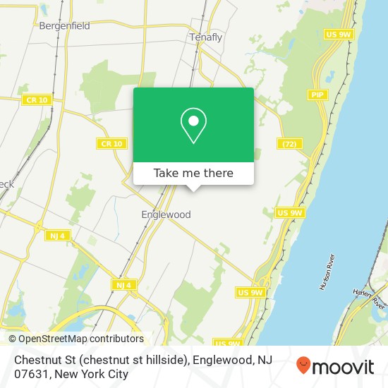 Chestnut St (chestnut st hillside), Englewood, NJ 07631 map