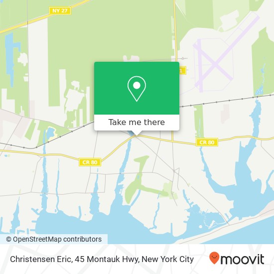 Mapa de Christensen Eric, 45 Montauk Hwy