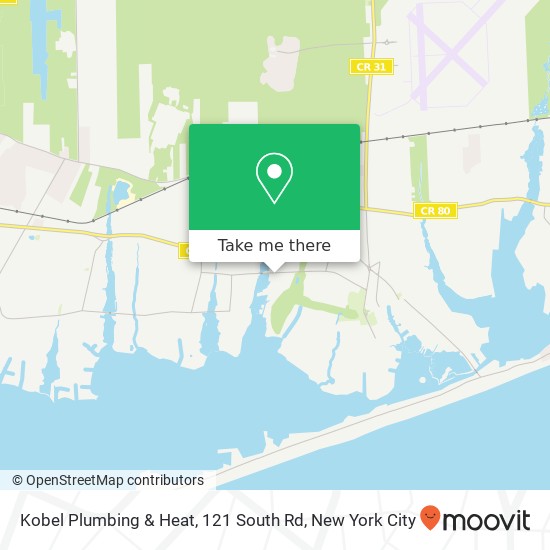 Mapa de Kobel Plumbing & Heat, 121 South Rd