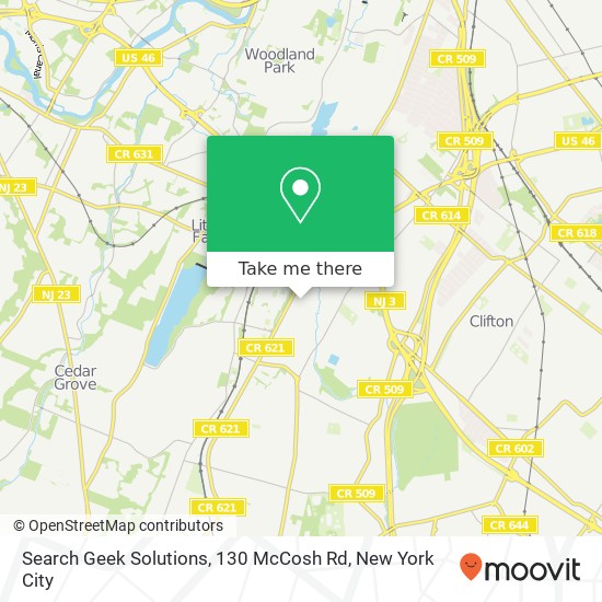 Mapa de Search Geek Solutions, 130 McCosh Rd