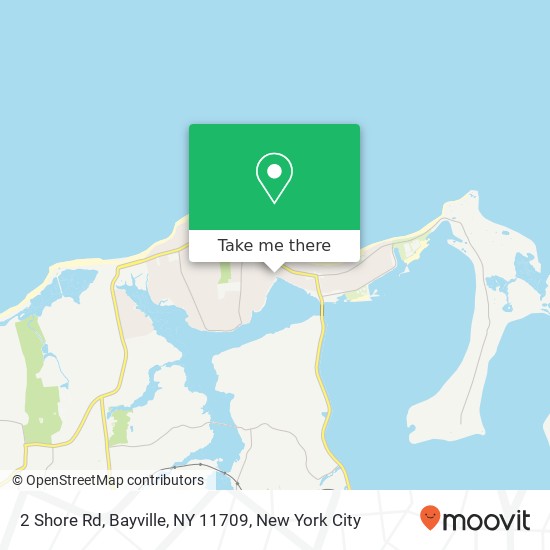Mapa de 2 Shore Rd, Bayville, NY 11709