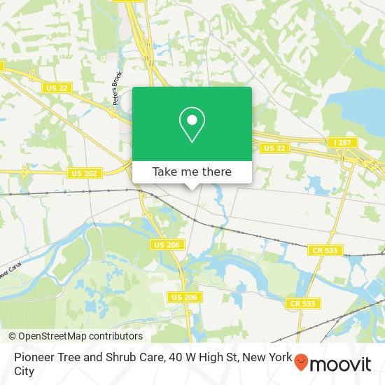 Pioneer Tree and Shrub Care, 40 W High St map