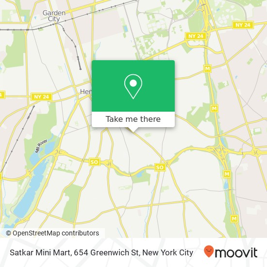 Satkar Mini Mart, 654 Greenwich St map