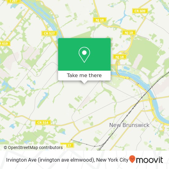 Irvington Ave (irvington ave elmwood), Somerset, NJ 08873 map