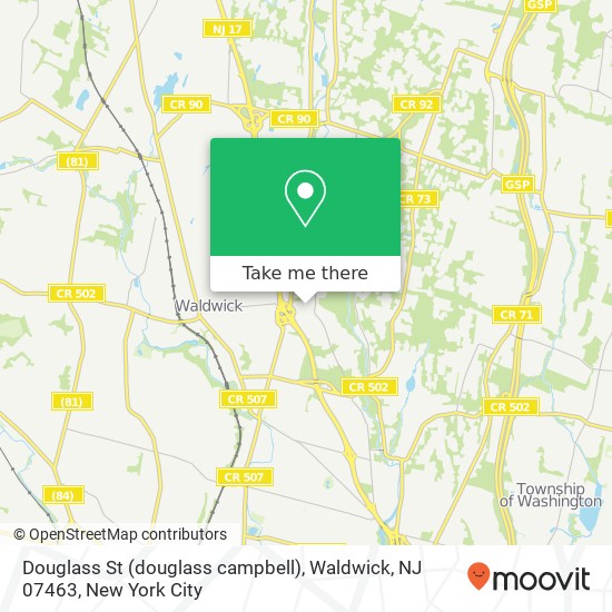 Douglass St (douglass campbell), Waldwick, NJ 07463 map