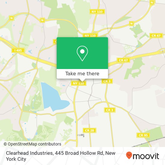Clearhead Industries, 445 Broad Hollow Rd map