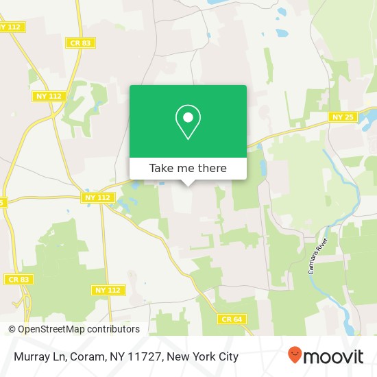 Mapa de Murray Ln, Coram, NY 11727