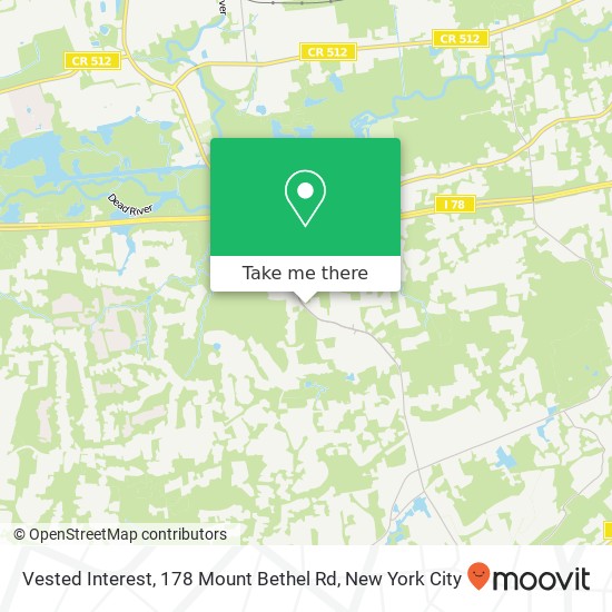 Mapa de Vested Interest, 178 Mount Bethel Rd