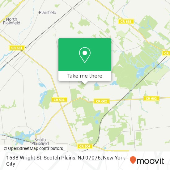 1538 Wright St, Scotch Plains, NJ 07076 map