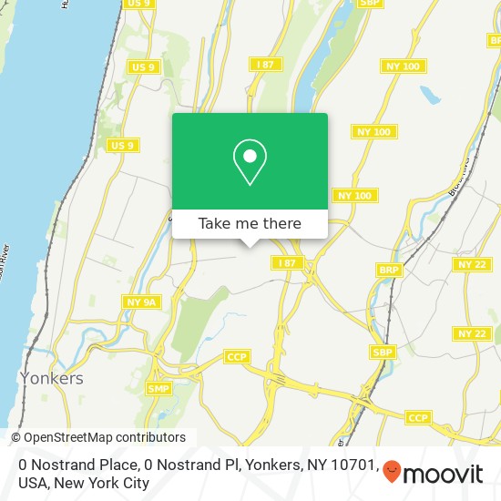 Mapa de 0 Nostrand Place, 0 Nostrand Pl, Yonkers, NY 10701, USA