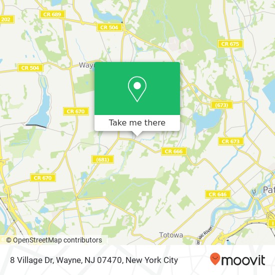 8 Village Dr, Wayne, NJ 07470 map