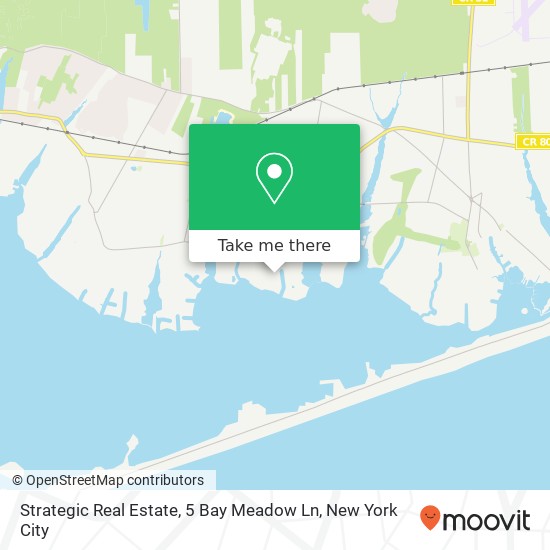 Mapa de Strategic Real Estate, 5 Bay Meadow Ln