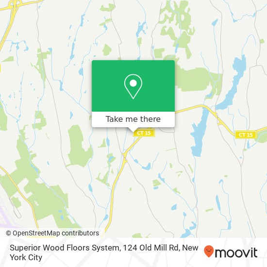 Mapa de Superior Wood Floors System, 124 Old Mill Rd