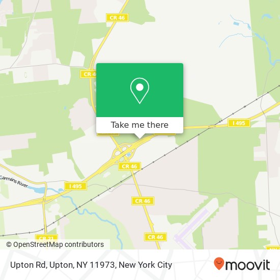 Mapa de Upton Rd, Upton, NY 11973