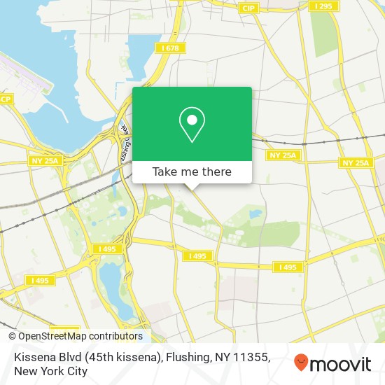 Mapa de Kissena Blvd (45th kissena), Flushing, NY 11355