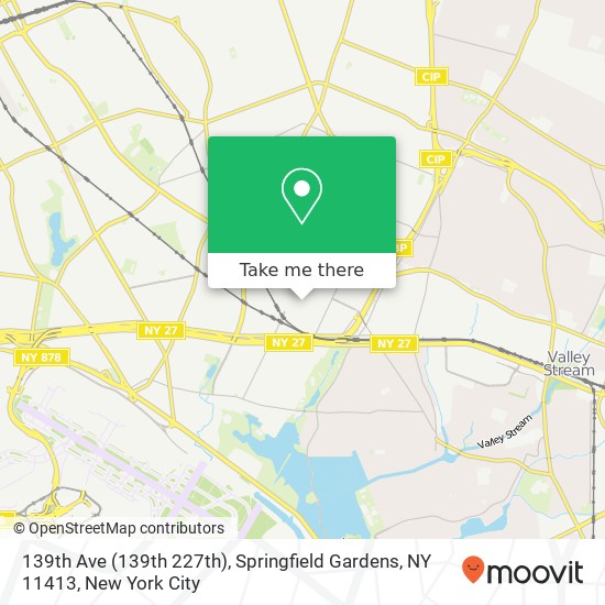 Mapa de 139th Ave (139th 227th), Springfield Gardens, NY 11413