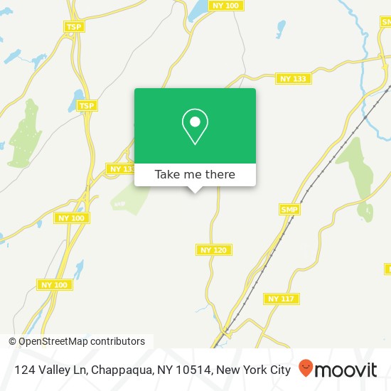 124 Valley Ln, Chappaqua, NY 10514 map