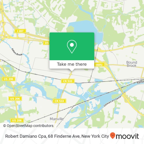 Robert Damiano Cpa, 68 Finderne Ave map