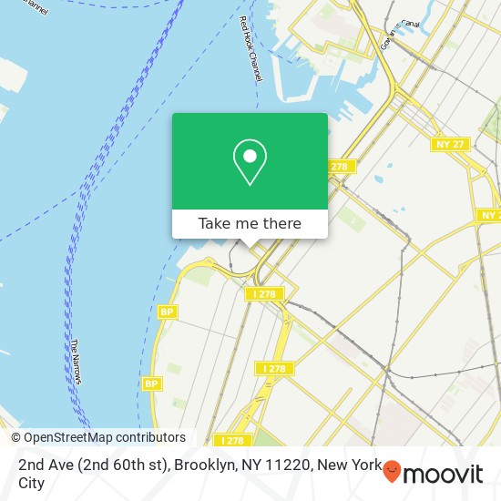 2nd Ave (2nd 60th st), Brooklyn, NY 11220 map
