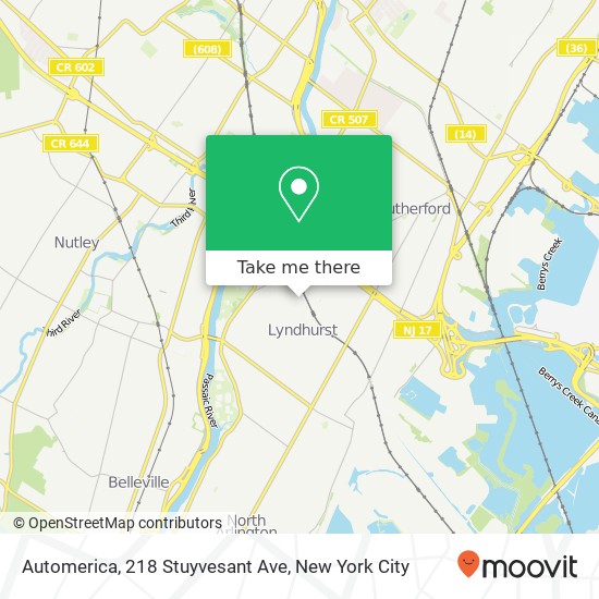 Automerica, 218 Stuyvesant Ave map
