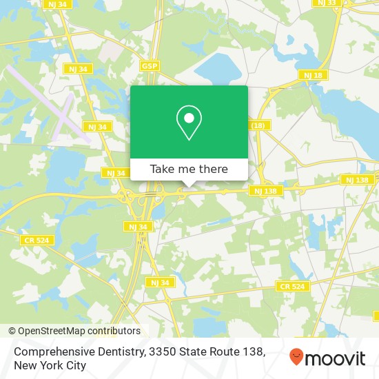 Comprehensive Dentistry, 3350 State Route 138 map