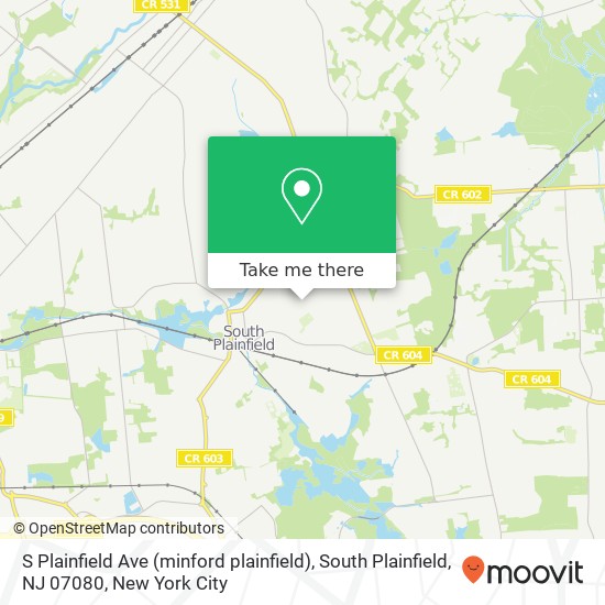 S Plainfield Ave (minford plainfield), South Plainfield, NJ 07080 map