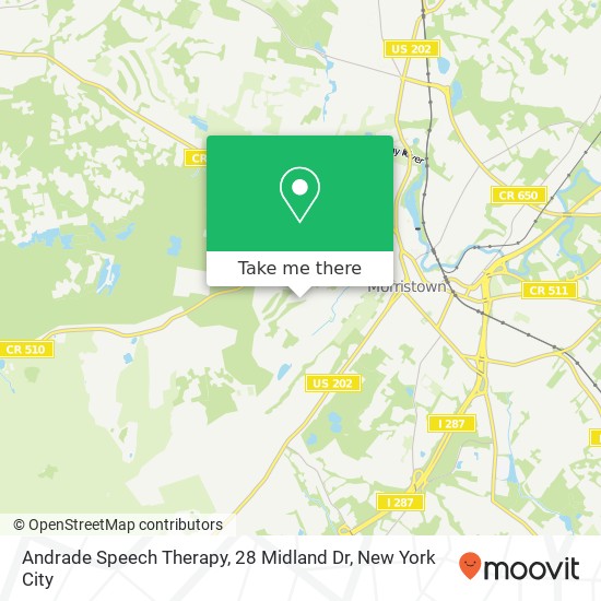 Andrade Speech Therapy, 28 Midland Dr map