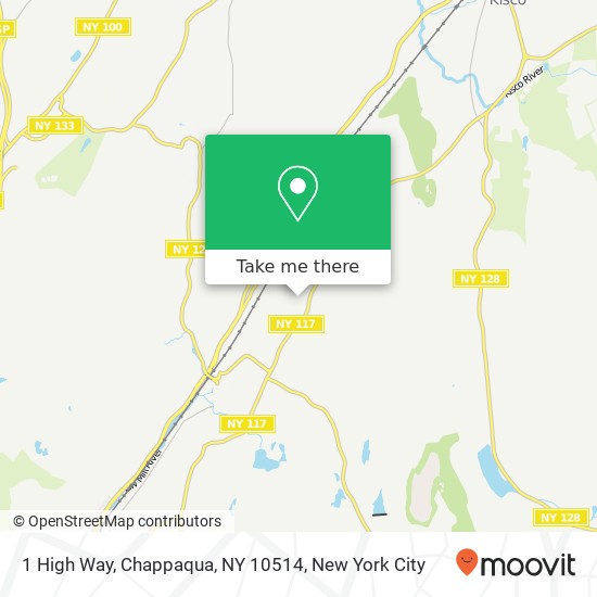 Mapa de 1 High Way, Chappaqua, NY 10514