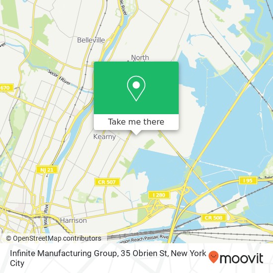 Mapa de Infinite Manufacturing Group, 35 Obrien St