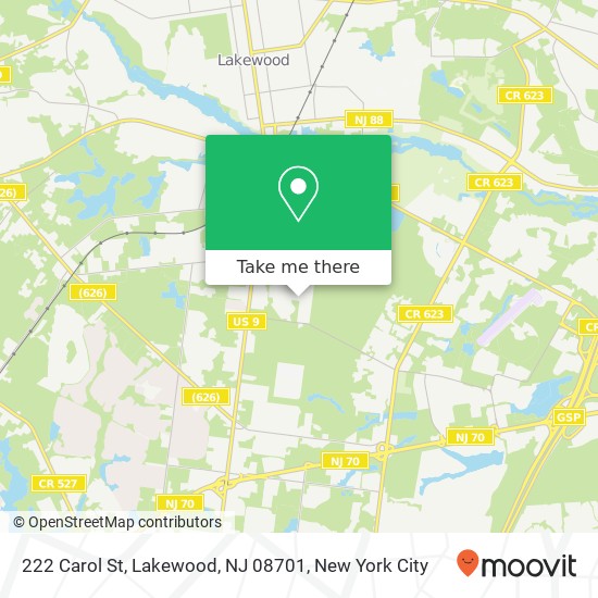 222 Carol St, Lakewood, NJ 08701 map