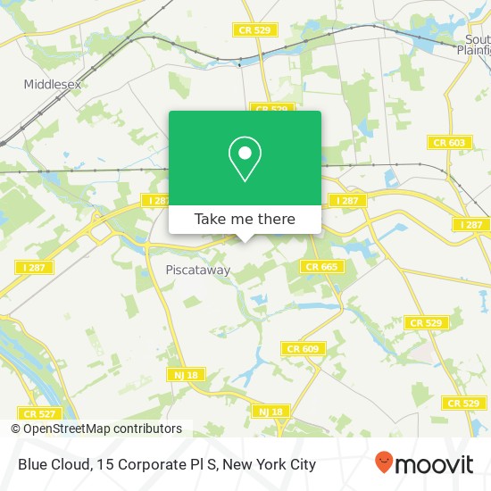 Blue Cloud, 15 Corporate Pl S map