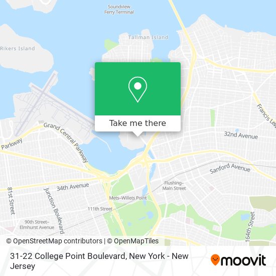 Mapa de 31-22 College Point Boulevard