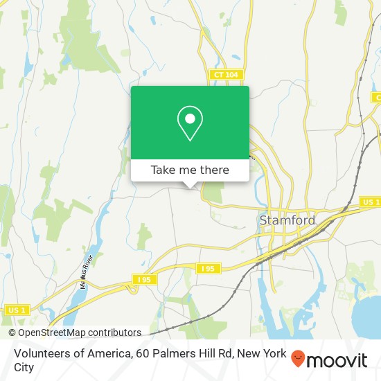 Mapa de Volunteers of America, 60 Palmers Hill Rd