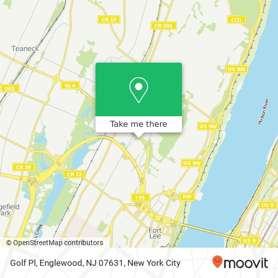 Mapa de Golf Pl, Englewood, NJ 07631