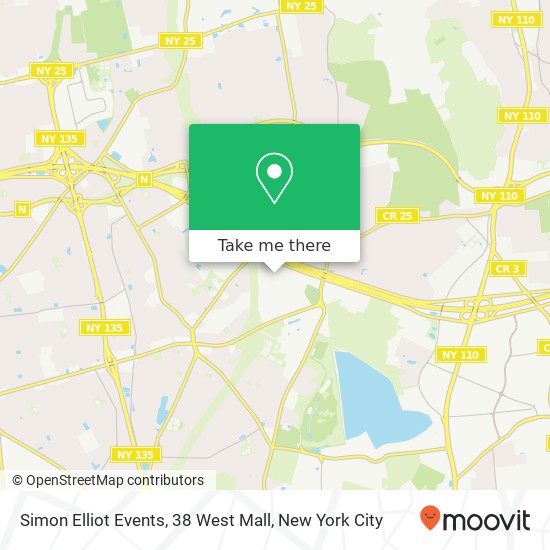 Simon Elliot Events, 38 West Mall map