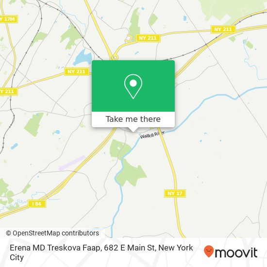 Erena MD Treskova Faap, 682 E Main St map