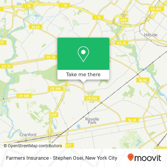 Farmers Insurance - Stephen Osei, 397 Chestnut St map