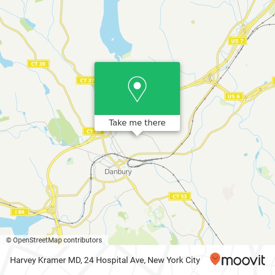 Mapa de Harvey Kramer MD, 24 Hospital Ave